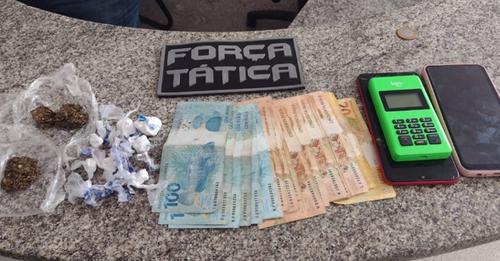 Casal é preso comercializando drogas no bairro São João