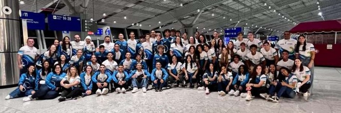3° e último bloco da delegação cearense embarca para os Jogos da Juventude