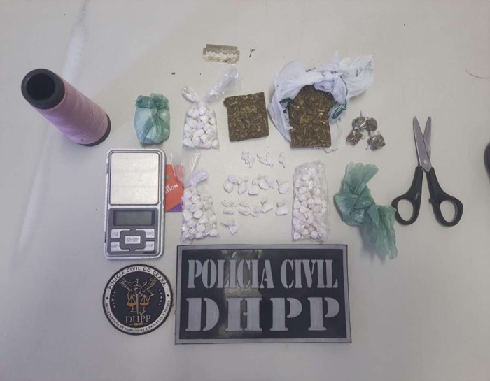 Irmãos suspeitos por tráfico e associação para o tráfico de drogas são presos em flagrante pela PC-CE na Capital