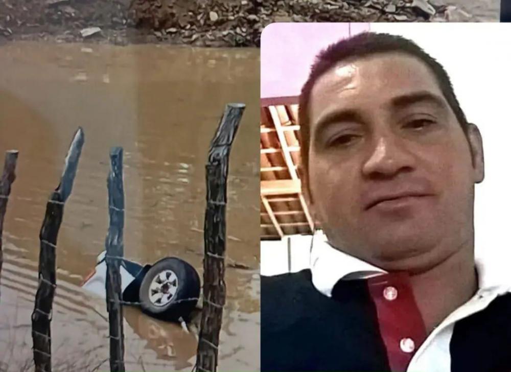 Camionete cai em açude em Quiterianópolis