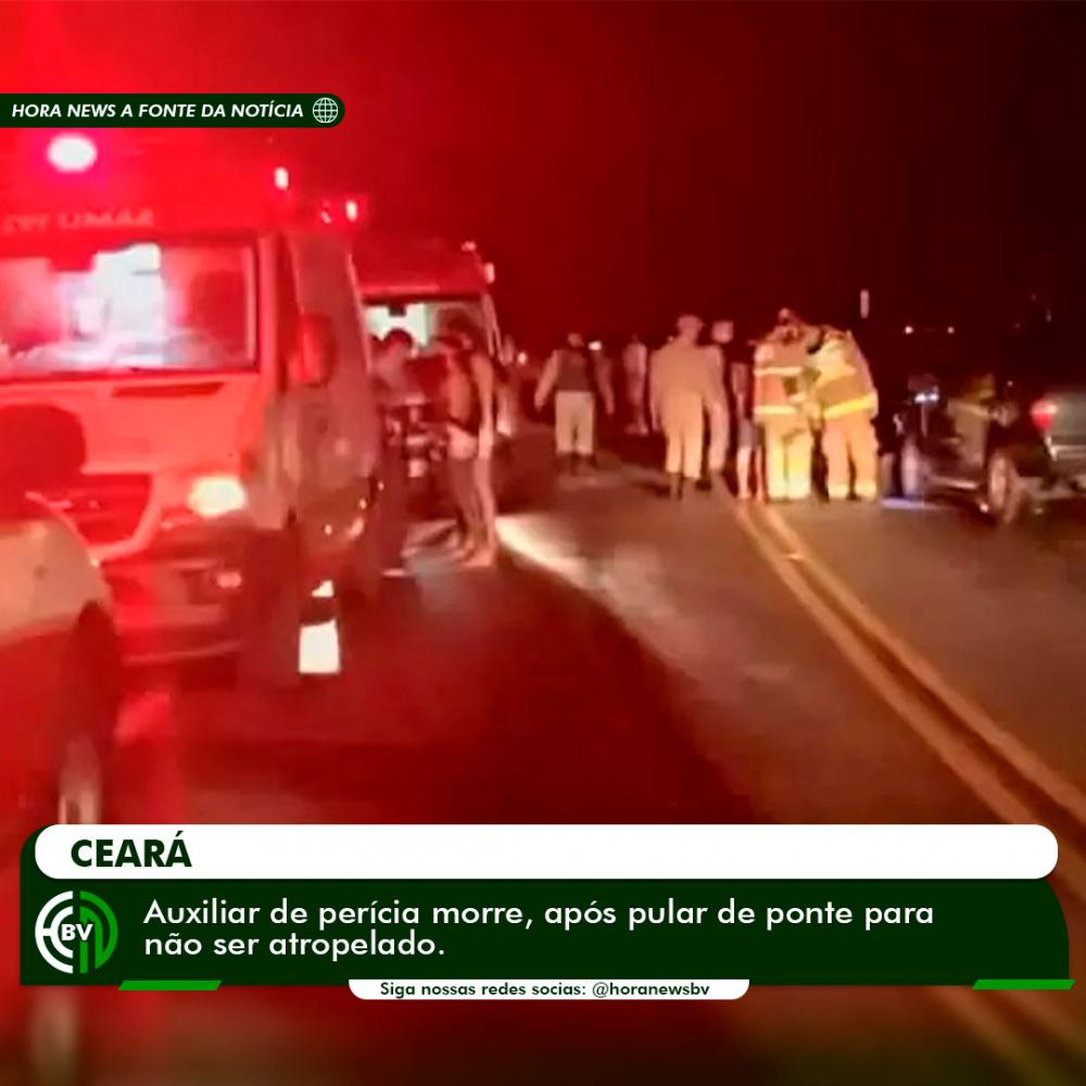Auxiliar de perícia morre, após pular de ponte para não ser atropelado.