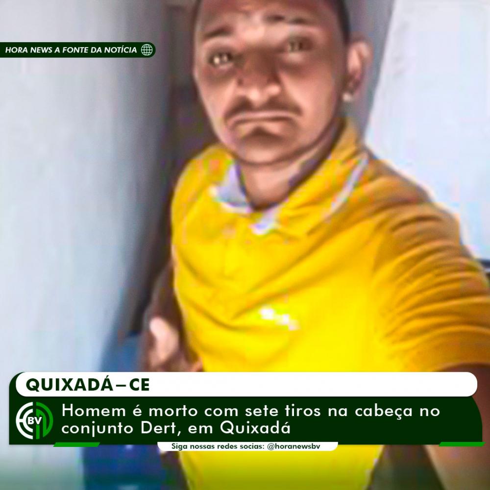 Homem é morto com sete tiros na cabeça no conjunto Dert, em Quixadá.