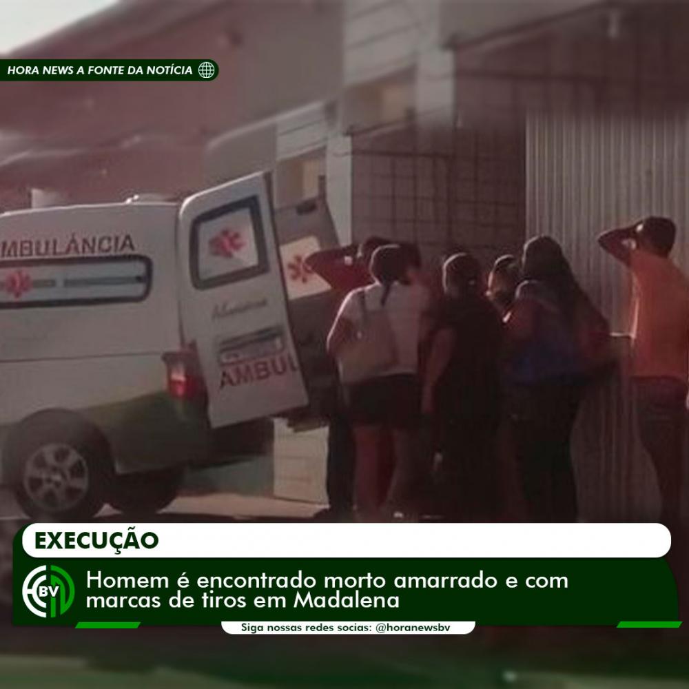 Homem é encontrado morto amarrado e com marcas de tiros em Madalena
