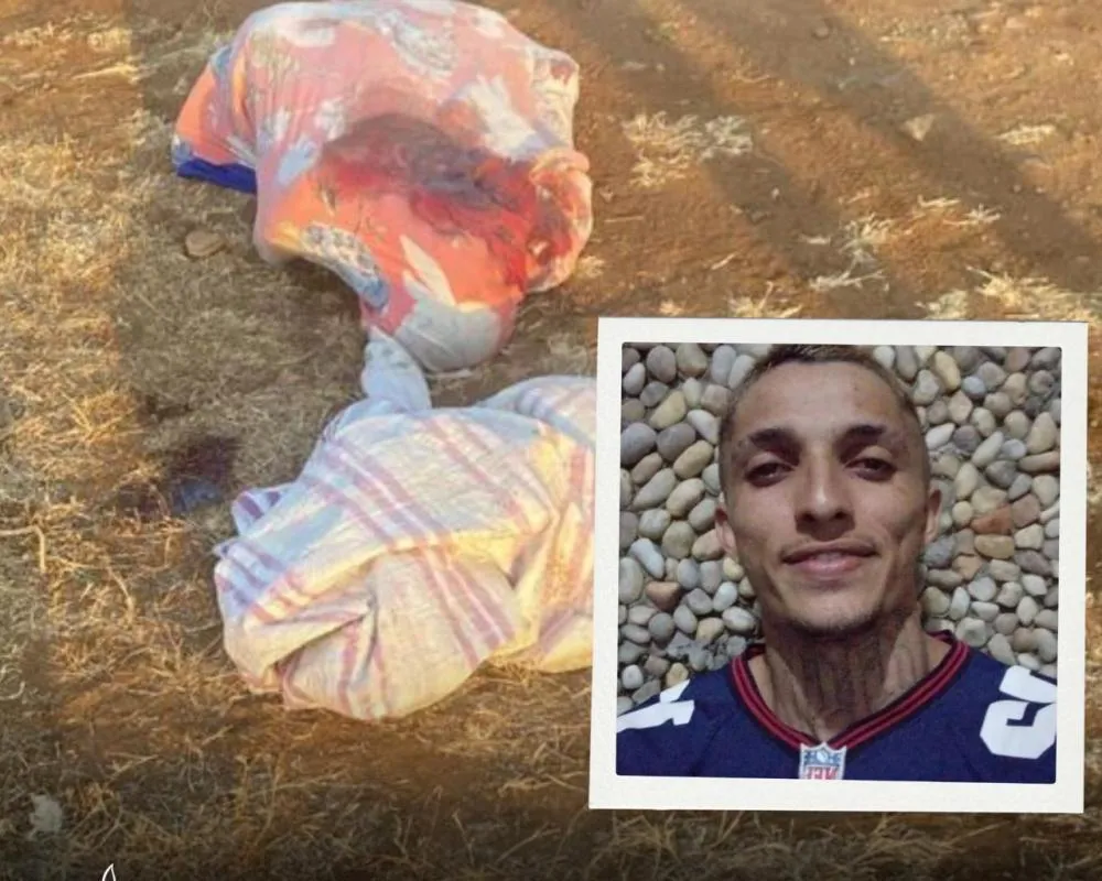 Corpo é encontrado enrolado em um lençol