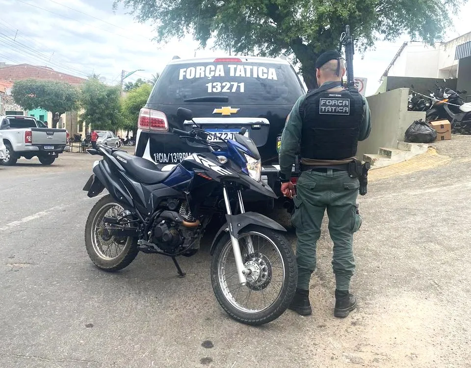 Força Tática de Tauá recupera moto roubada em Fortaleza