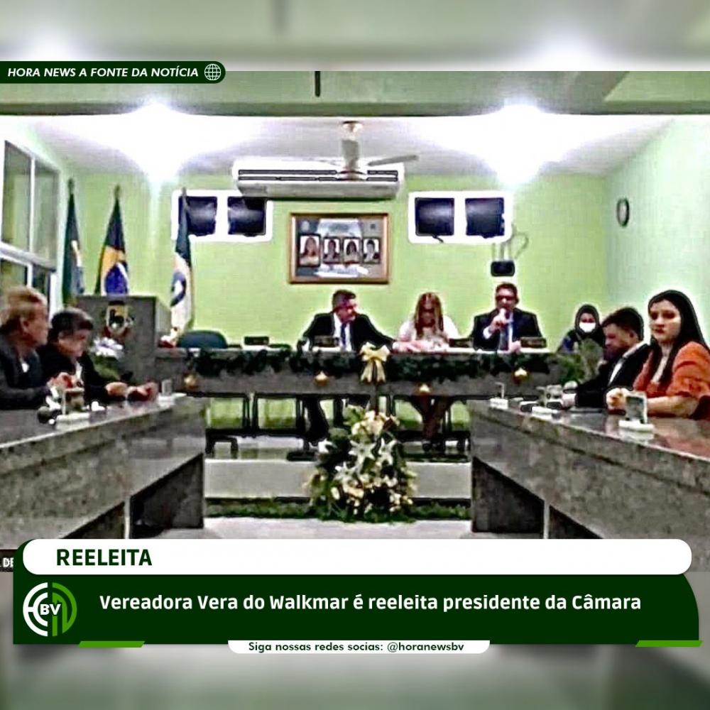 Vereadora Vera é reeleita presidente da Câmara Municipal 