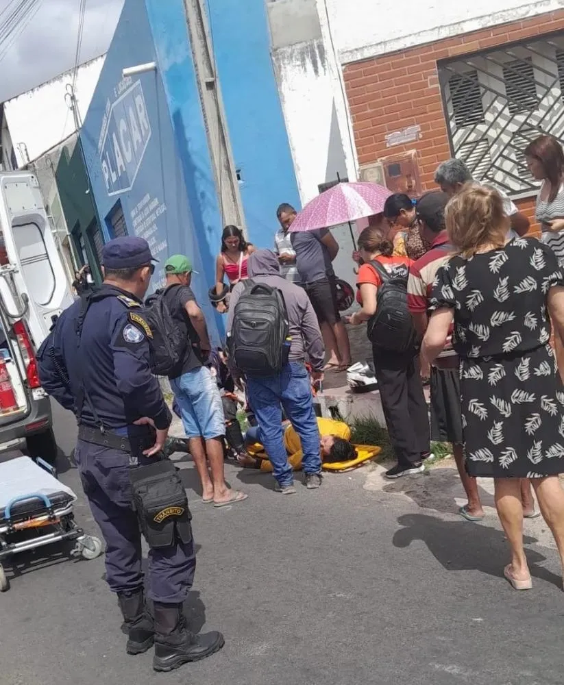 Mulher é vítima de acidente de trânsito