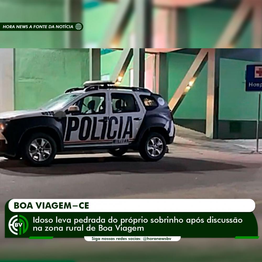 Idoso leva pedrada do próprio sobrinho após discussão na zona rural de Boa Viagem