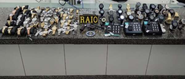 PM recupera 85 relógios avaliados em R$ 51 mil logo após roubo no Ceará