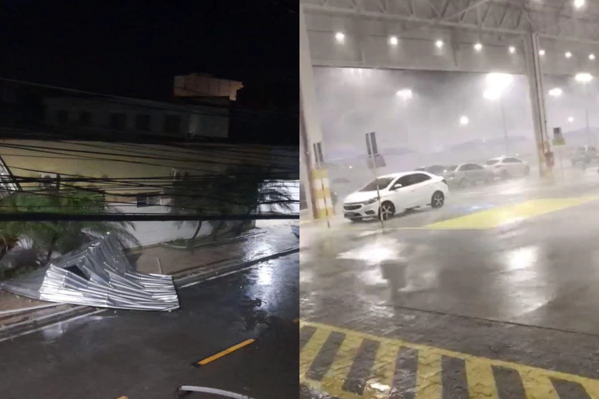 Chuva forte com vento causa transtornos em Quixadá na noite desta quinta-feira (2)