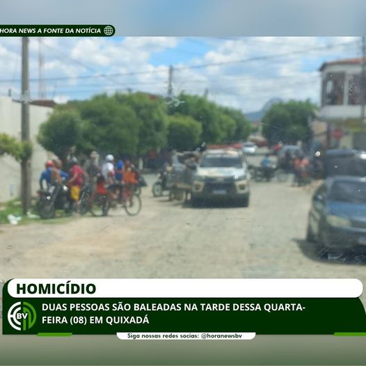Duas pessoas são baleadas na tarde dessa quarta-feira (08) em Quixadá