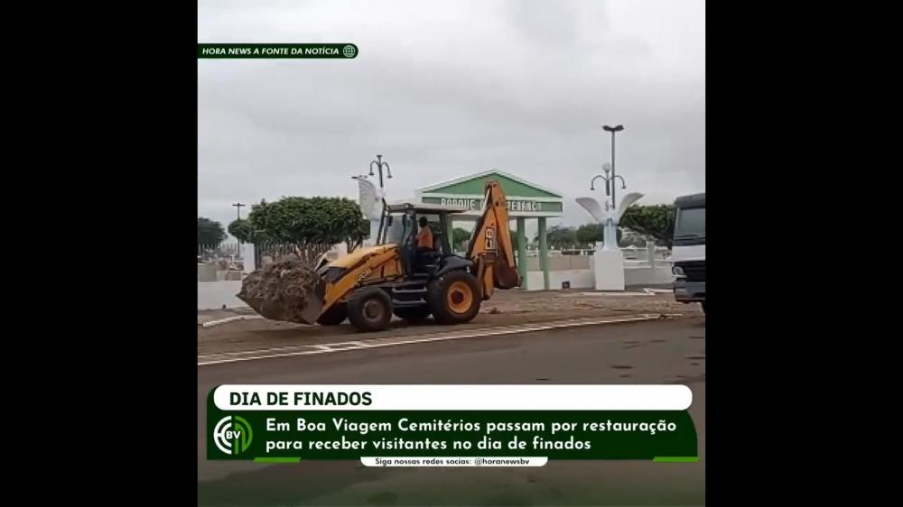 Em Boa Viagem cemitérios passam por restauração para receber visitantes no dia de finados