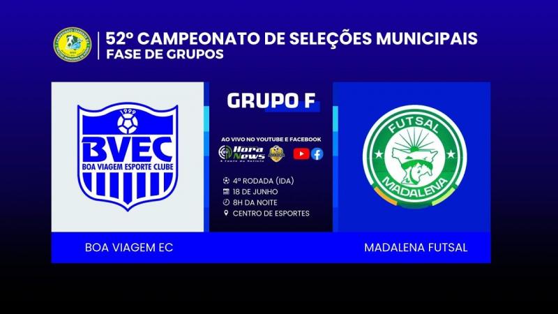 FUTSAL - CEARENSE DE SELEÇÕES - BOA VIAGEM X MADALENA