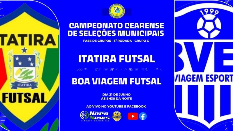 JOGO- ITATIRA 1X1 BOA VIAGEM - INTERMUNICIPAL DE SELEÇÕES INTERMUNICIPAIS