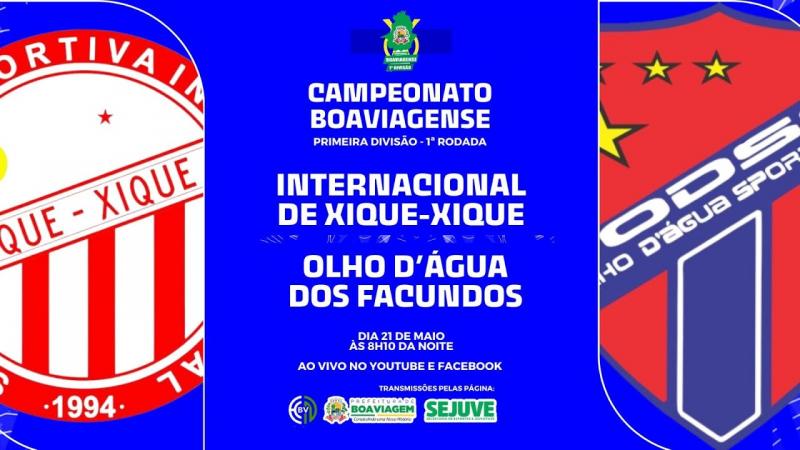 INTER XIQUE XIQUE X OLHO DÁGUA DOS FACUNDOS