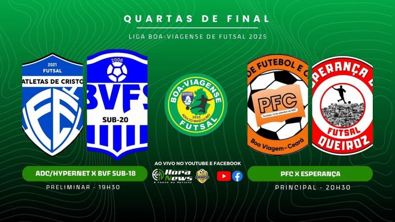 QUARTAS DE FINAL - CAMPEONATO BOA-VIAGENSE DE FUTSAL